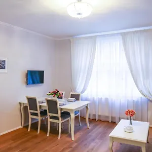 White & Gray Apartment Prag